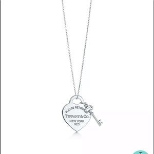 Tiffany & Co Heart Tag w Key Pendant